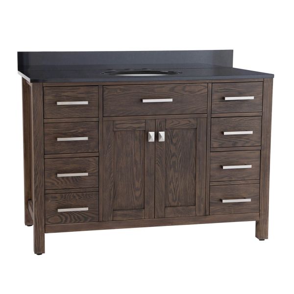 Neeson 60 Inch Oak and Birch Console Vanity