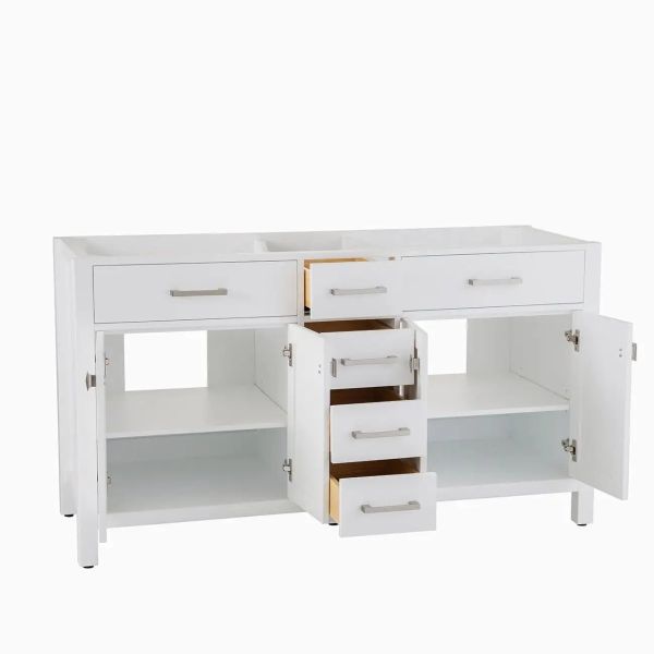 Neeson 60 Inch Oak and Birch Console Vanity