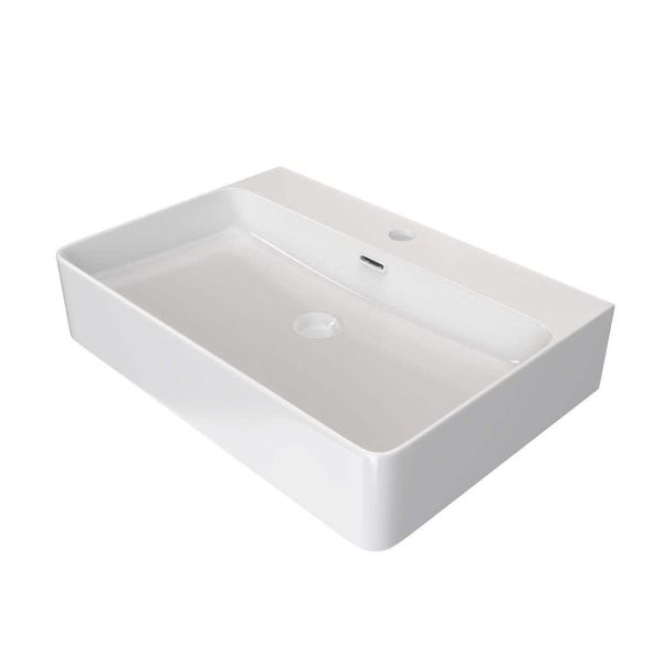 Unique 24 Inch Rectangle White Vessel Bathroom Sink