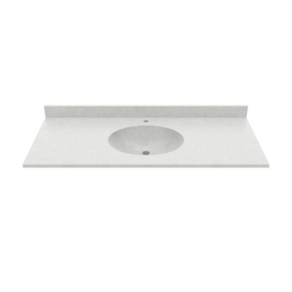 49 Inch Vanity Top With Oval Integral Sink