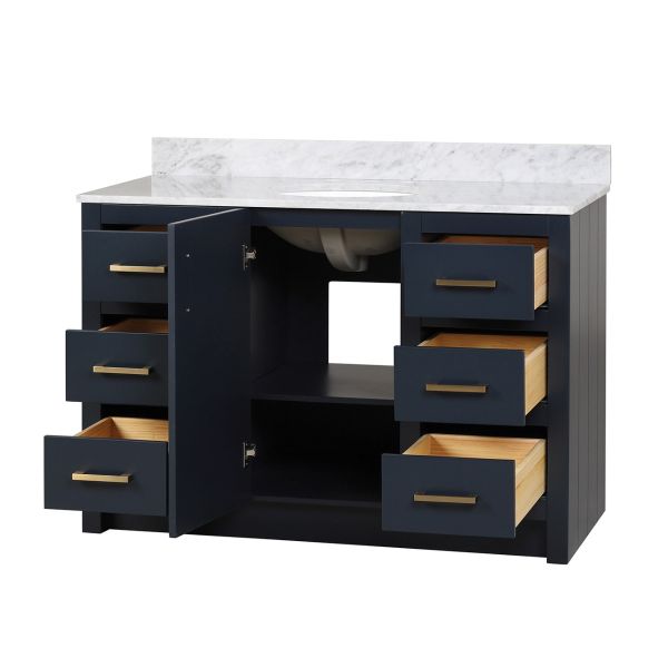 Wexler 48 Inch Solid Oak Bathroom Vanity