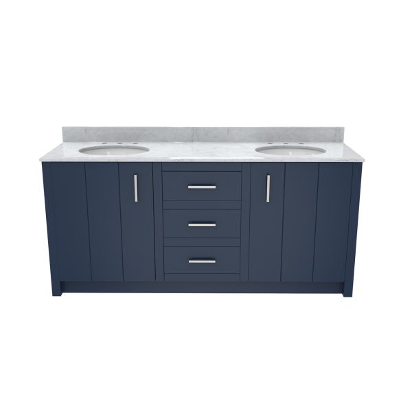 Wexler 72 Inch Solid Oak Bathroom Vanity