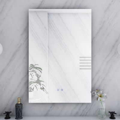 Orionis 24 by 36 Inch Rectangle Lighted Mirror with Color Change & Anti-Fog