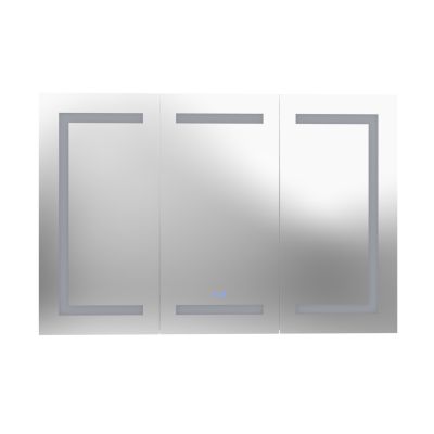 Breccan 36 x 24 Inch Triple Door LED Medicine Cabinet