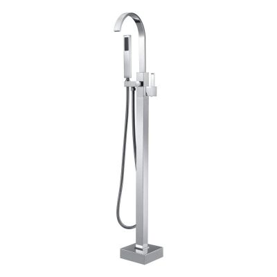 Contemporary Freestanding Faucet - Gooseneck