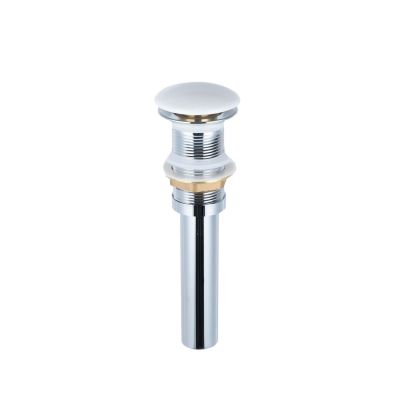 Bathroom Vessel Sink Drain - No Overflow - White