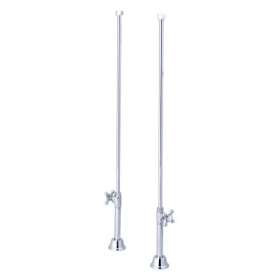 Clawfoot Tub Straight Tub Supply Lines with Shut Off Valves