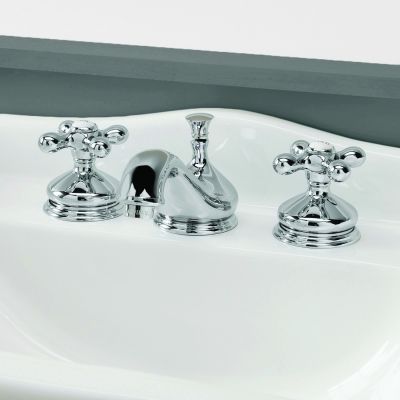 Camilla Widespread Bathroom Sink Faucet - Metal Cross Handles