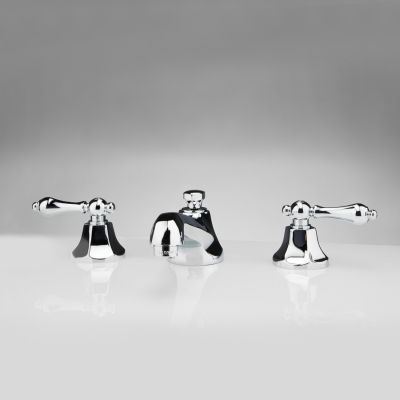 Nouveau Widespread Bathroom Sink Faucet - Metal Lever Handles