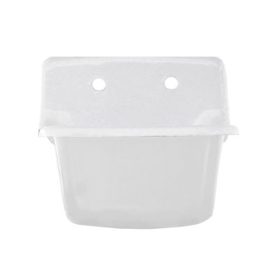 22" Cast Iron Low Back Sink