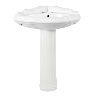 26 Inch Corner Pedestal Sink