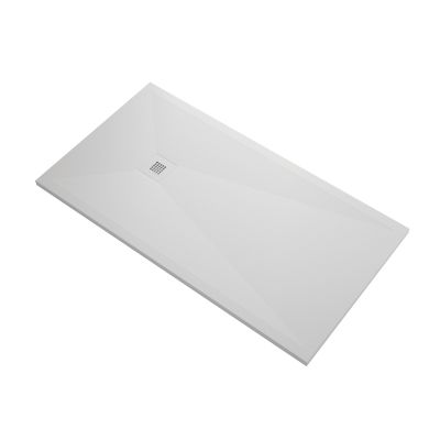 Stone Shower Base - White Slate