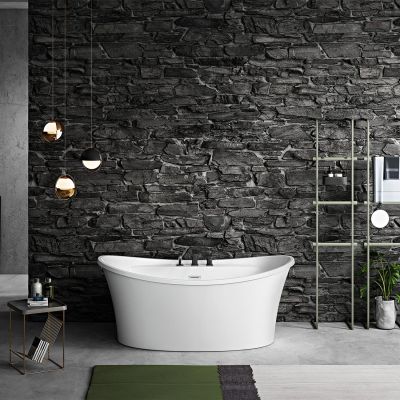 CONWAY 66 INCH ACRYLIC DOUBLE ENDED FREESTANDING TUB