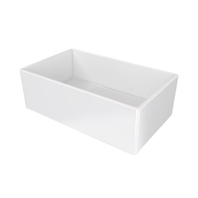 30 Inch Wall Mount Fireclay Utility Sink - White