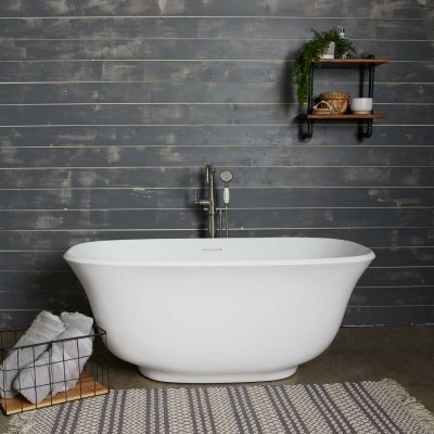 HAMPSHIRE MATTE WHITE ACRYLIC DOUBLE ENDED TUB