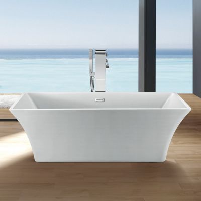 Kano Acrylic Contemporary Double Ended Tub - No Faucet Drilling