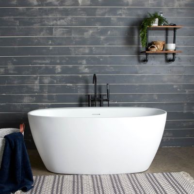 MEDWAY MATTE WHITE ACRYLIC DOUBLE ENDED TUB