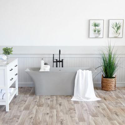 MENTON 66 INCH MINERALCAST FREESTANDING BATHTUB