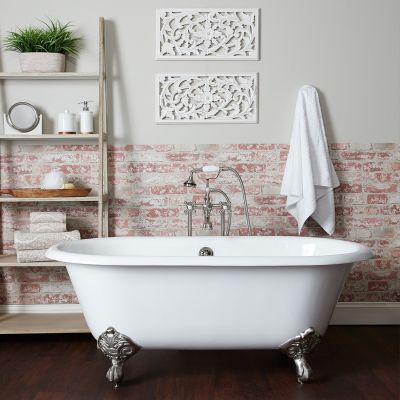 PALOMA CAST IRON CLAWFOOT DOUBLE ENDED TUB