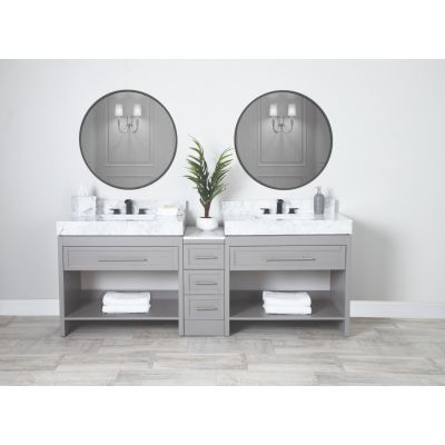 Cordelia 84 Inch Birch and Oak Console Vanity