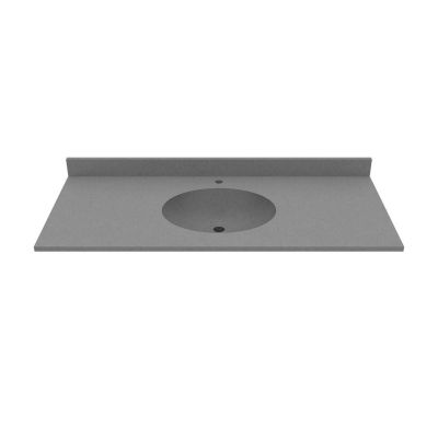 49 Inch Vanity Top With Oval Integral Sink